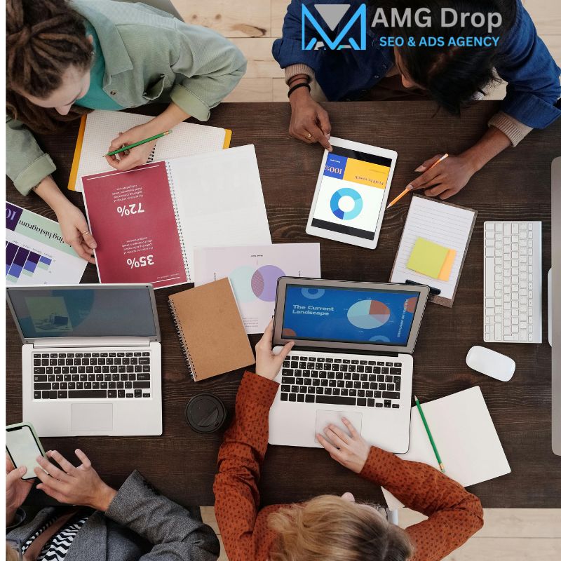 Corporate Business Website Design Portfolio - AMG DROP